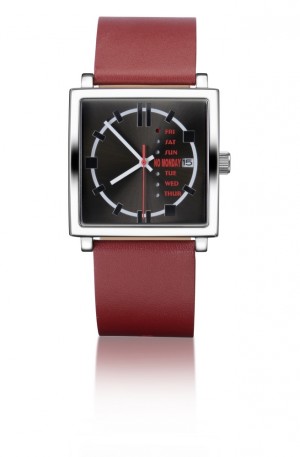 NM-1系列設計師錶 - 紅色